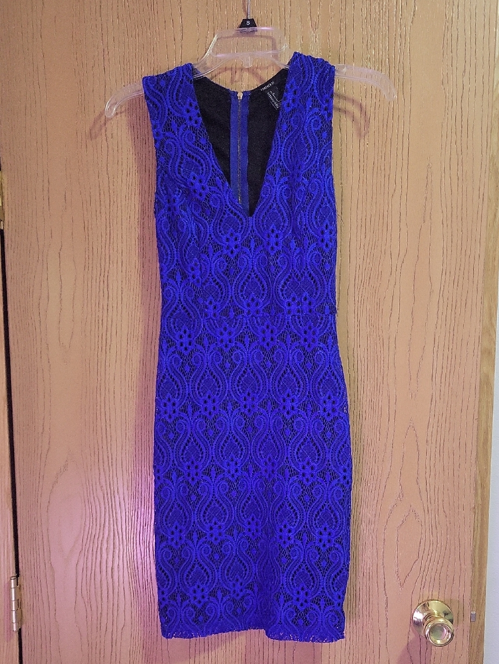 Blue & Black Lace Dress